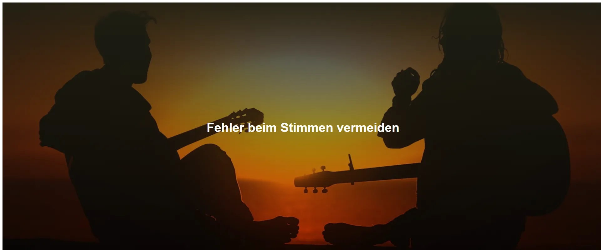 Fehler beim Stimmen vermeiden