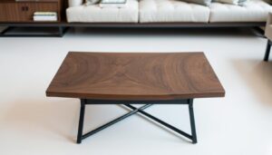 Holz Metall Couchtisch